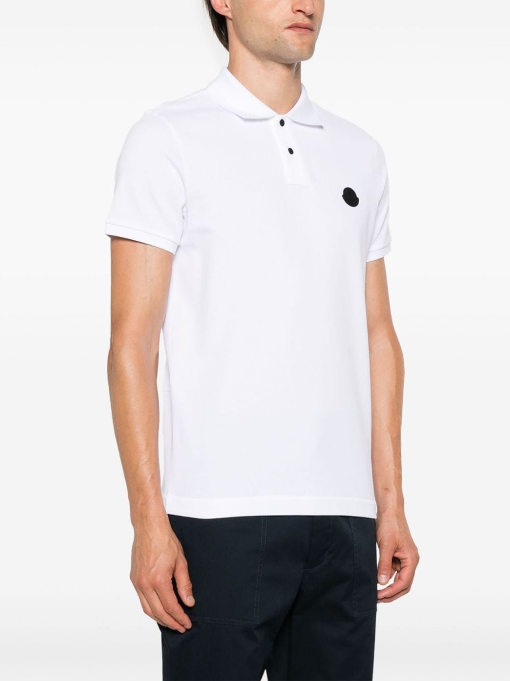 rubberised-logo polo shirt - 3