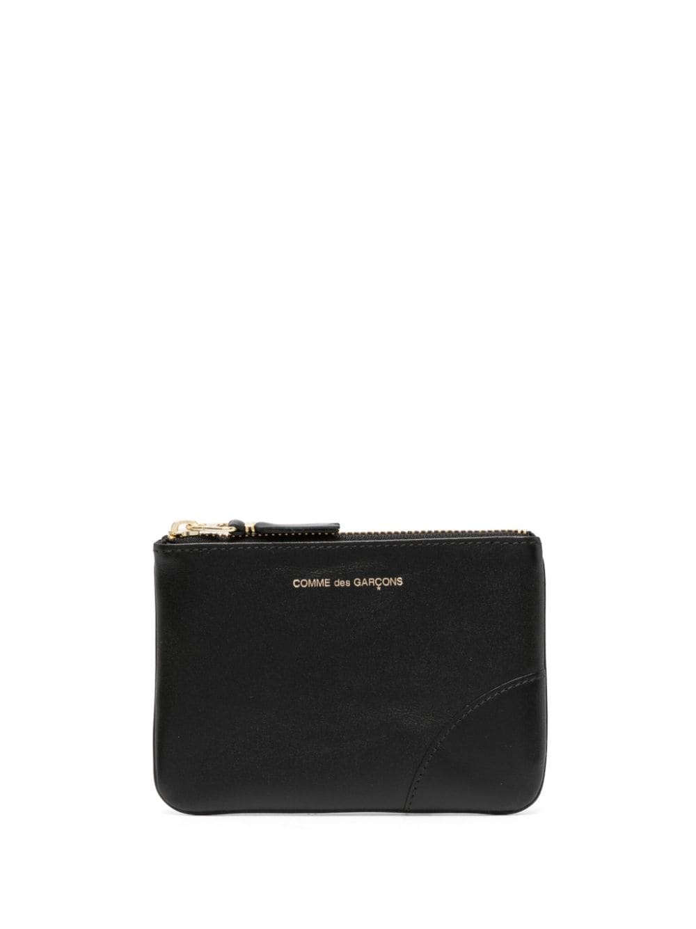 logo-print leather pouch - 1