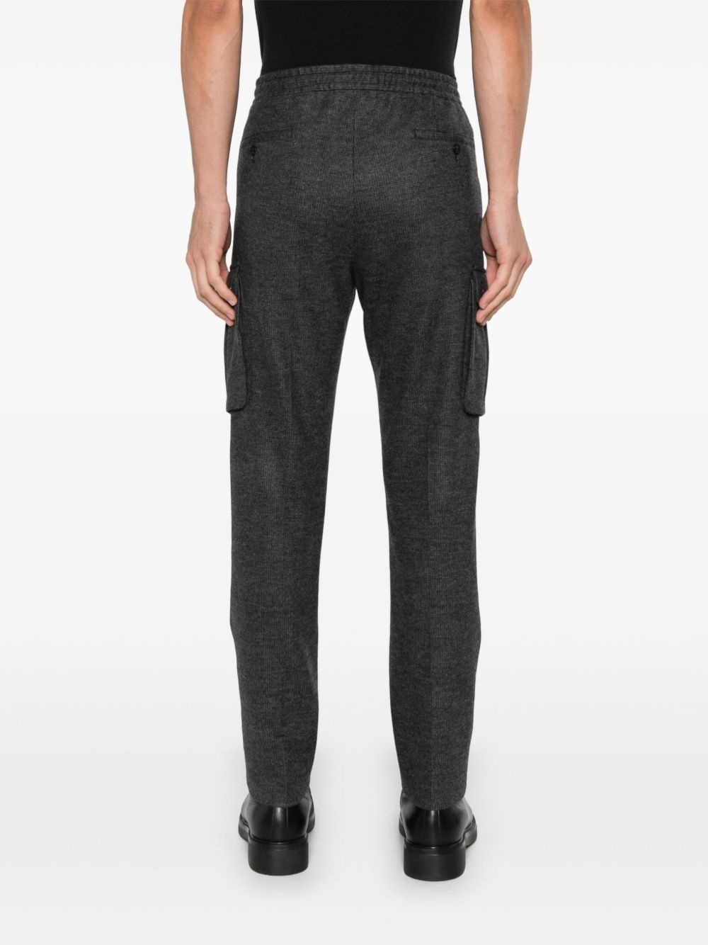 check-pattern trousers - 4