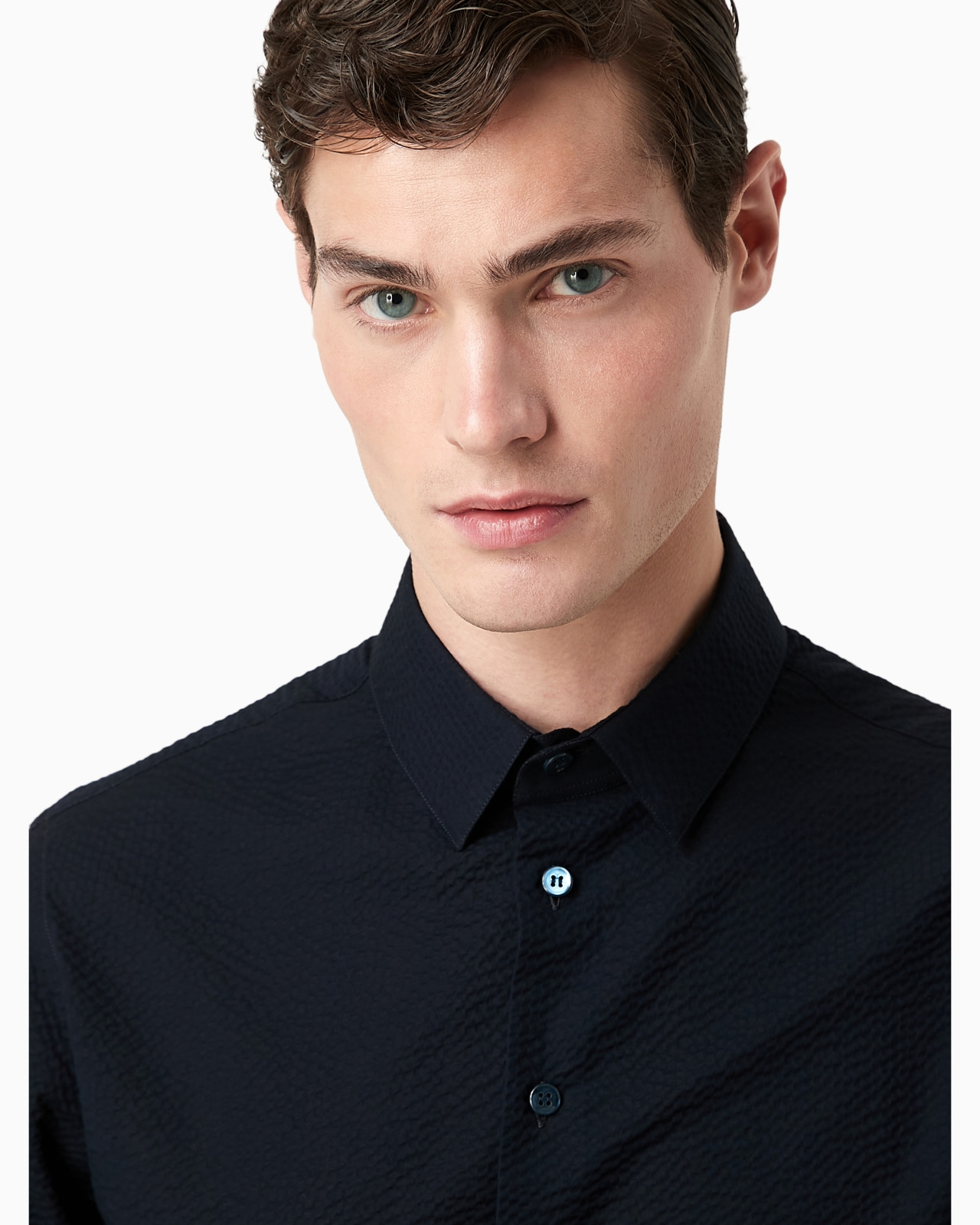 Regular-fit cotton-seersucker shirt - 6
