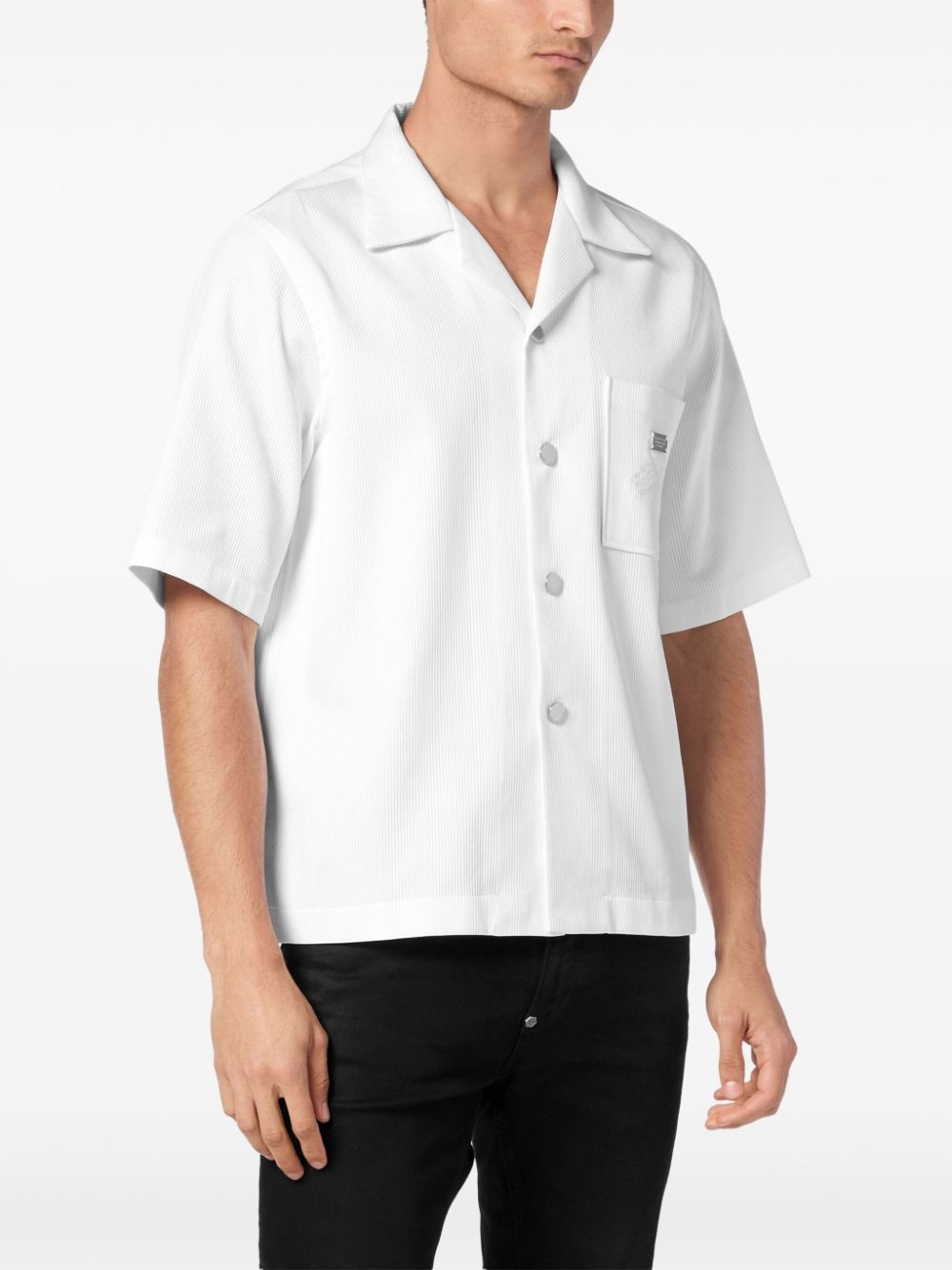ribbed bowling shirt - 3