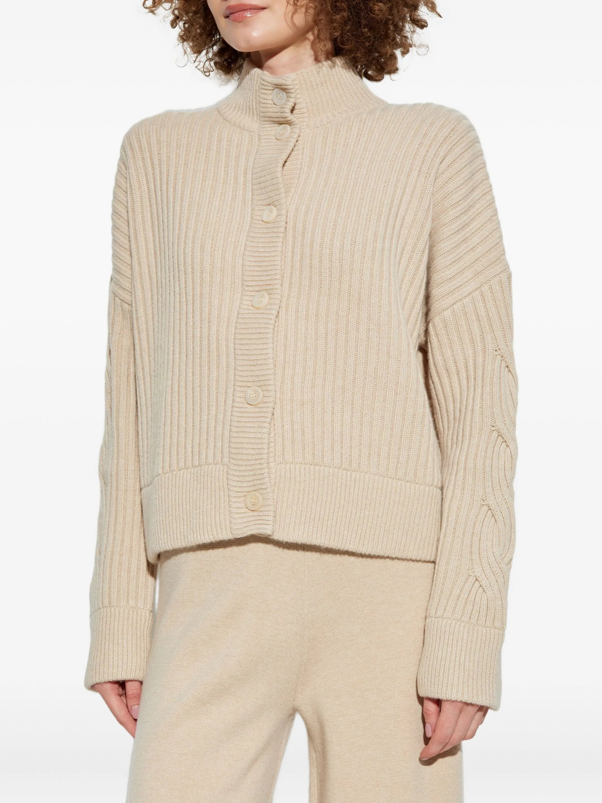 Max Mara Cable-knit Ribbed Cardigan - 4