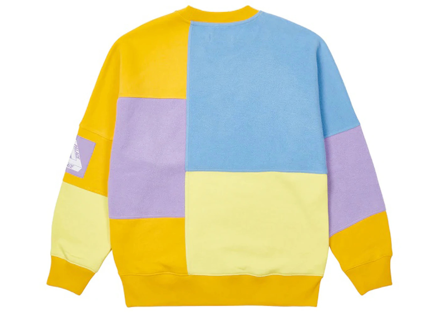 Palace Colour Block Crew Blue/Orange/Lilac - 2