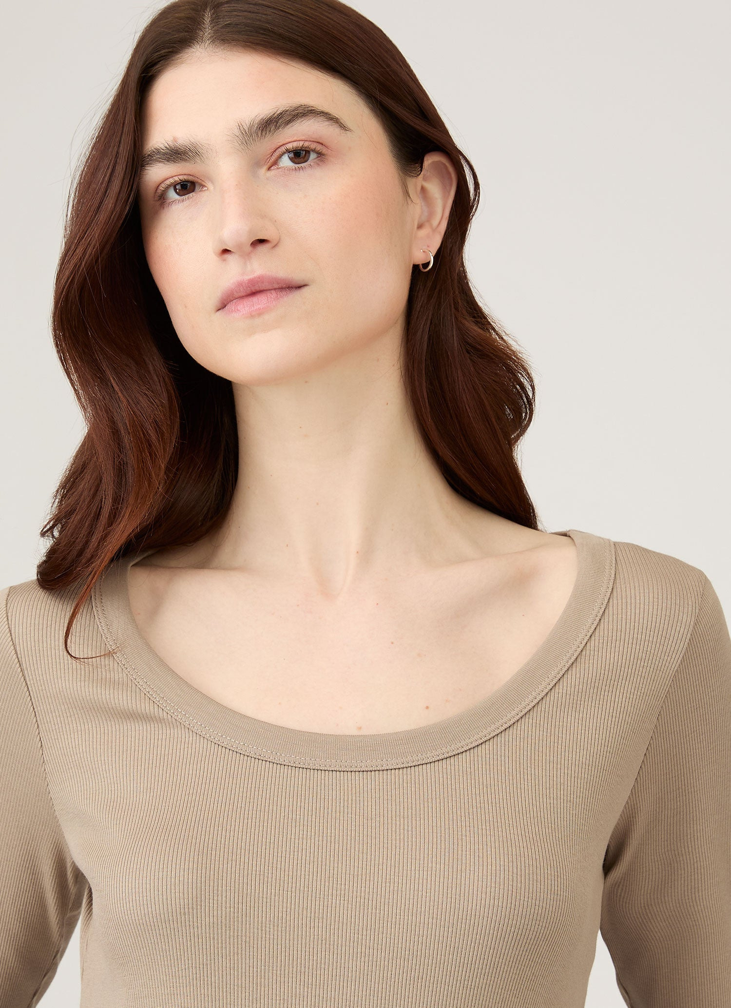 Ribbed Scoop Neck T‑shirt - 4