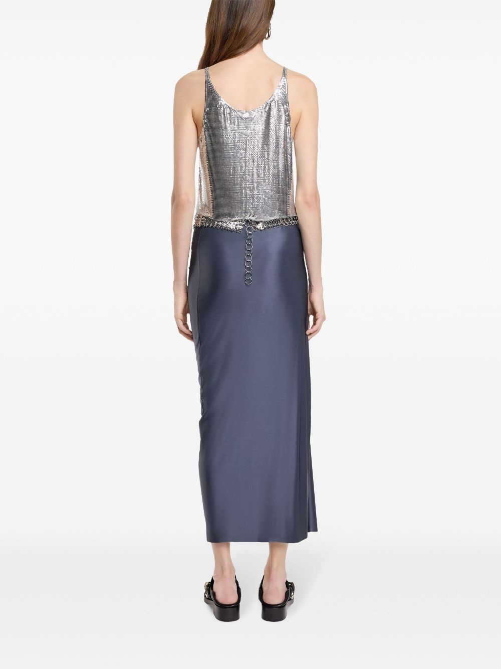 draped-detail skirt - 4