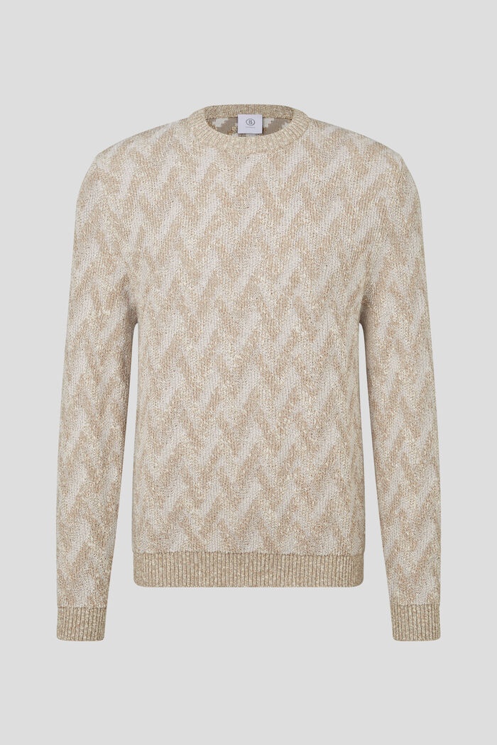 Steven Knitted pullover in Beige - 1
