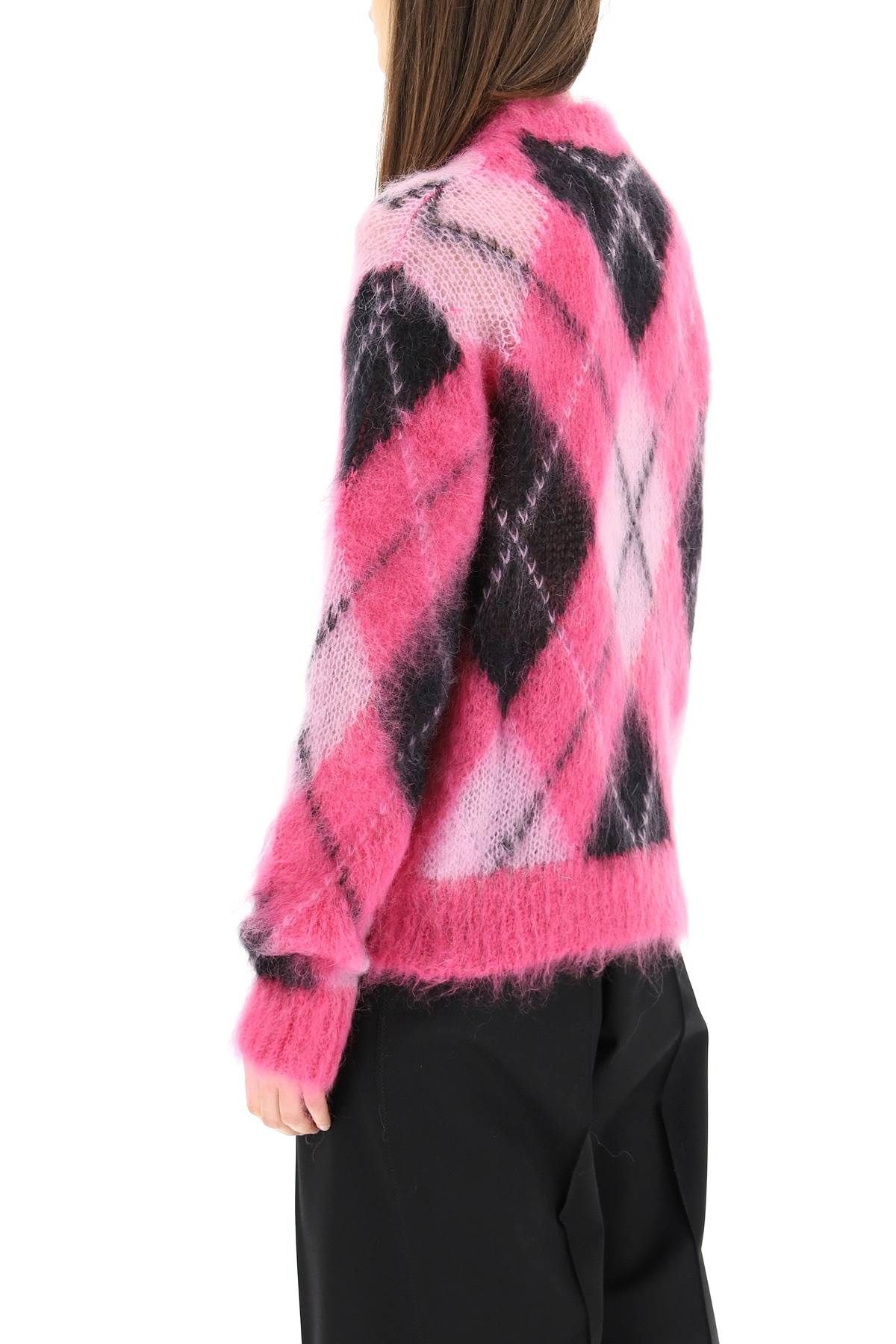 ARGYLE MOHAIR SWEATER - 4