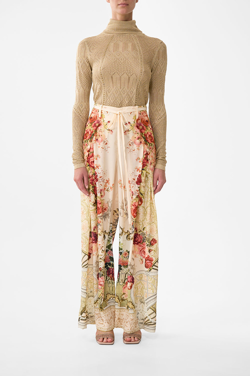 CAMILLA FITTED POINTELLE TURTLE NECK KNIT outlook