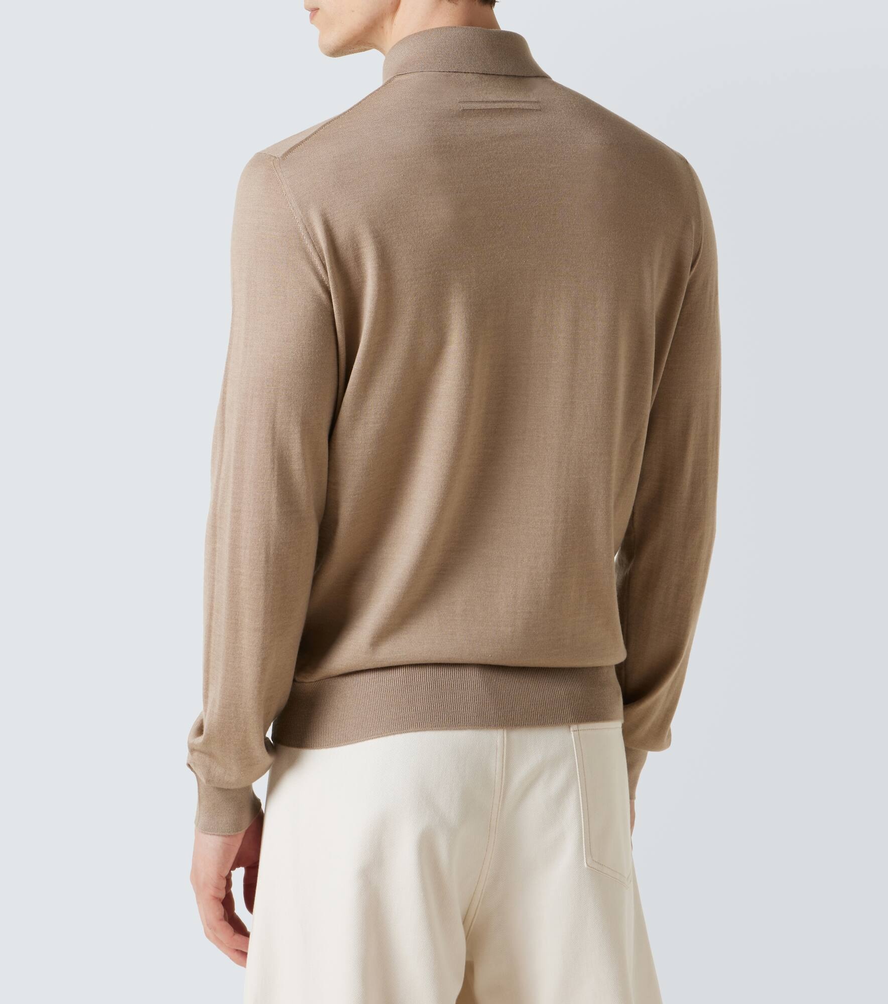 Cashmere and silk polo sweater - 4