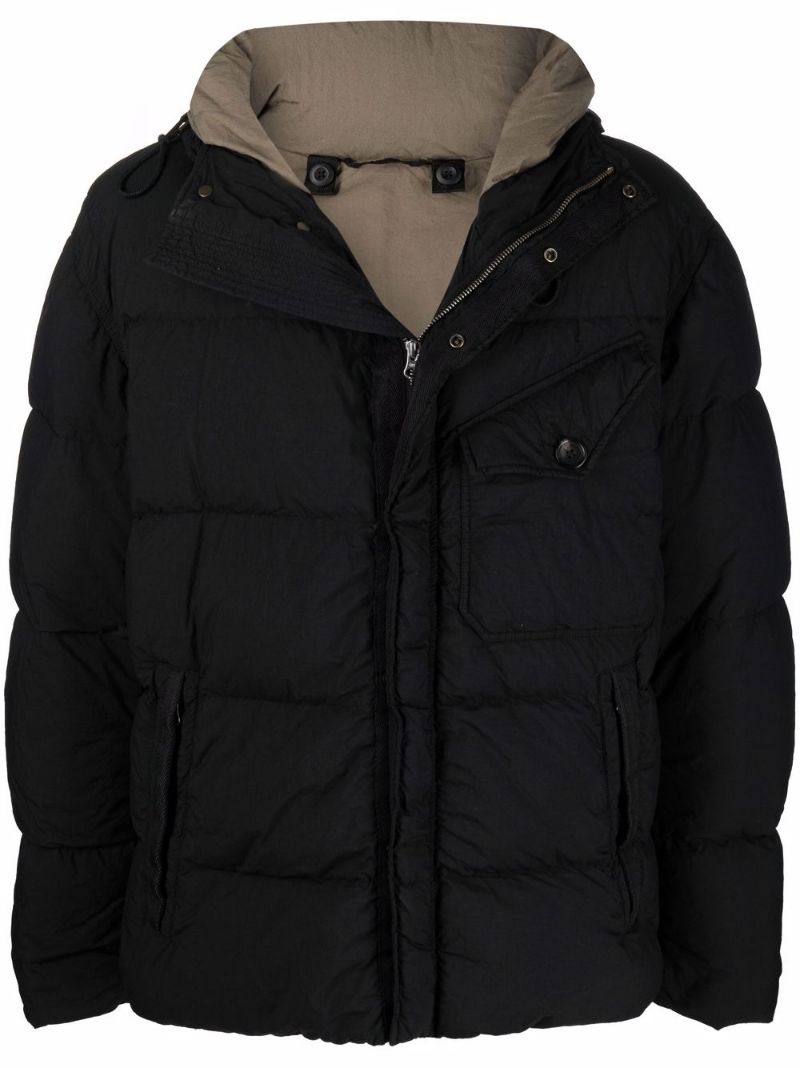 hooded down puffer jacket - 1