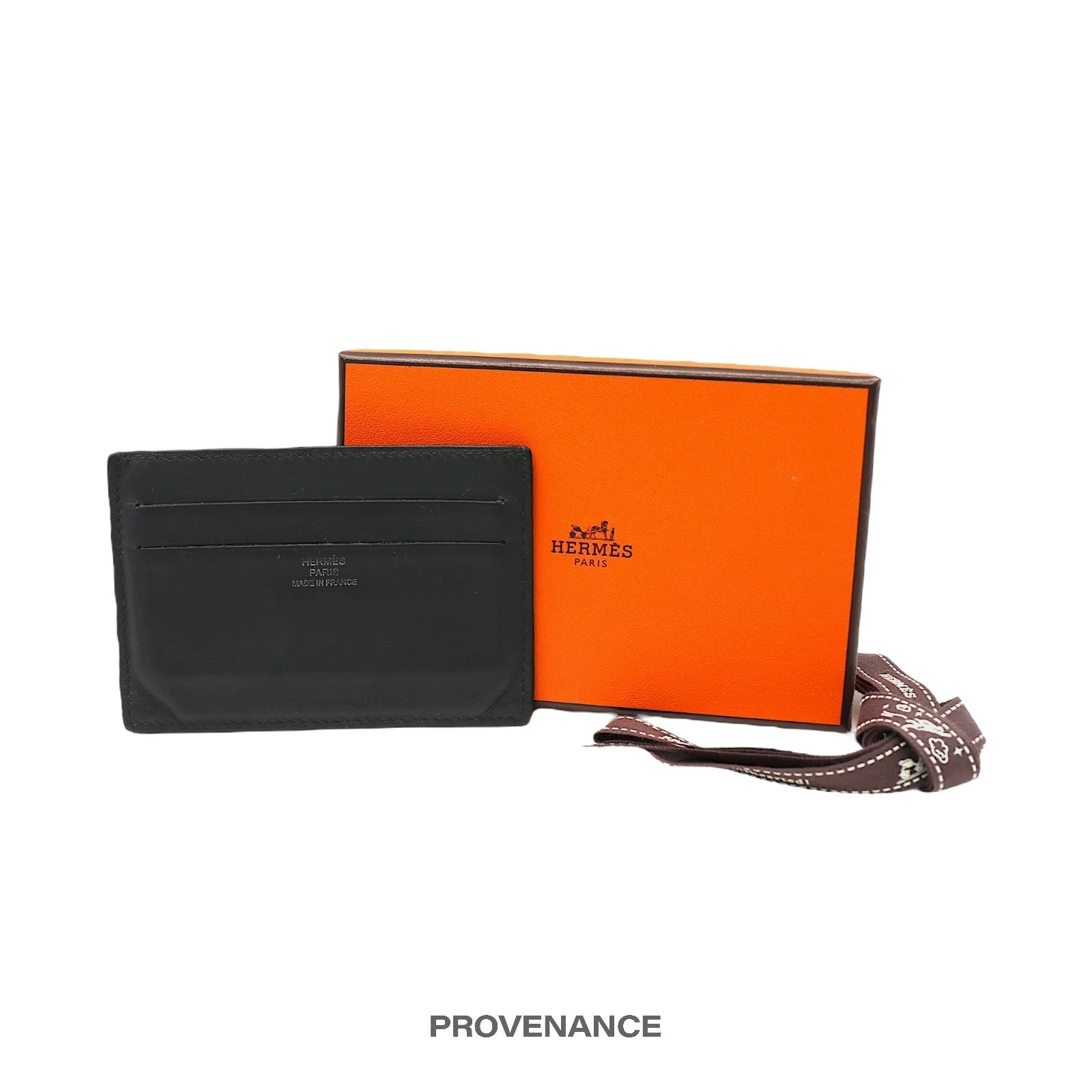 Hermes Citizen Twill Card Wallet - Vert Rousseau Swift - 1