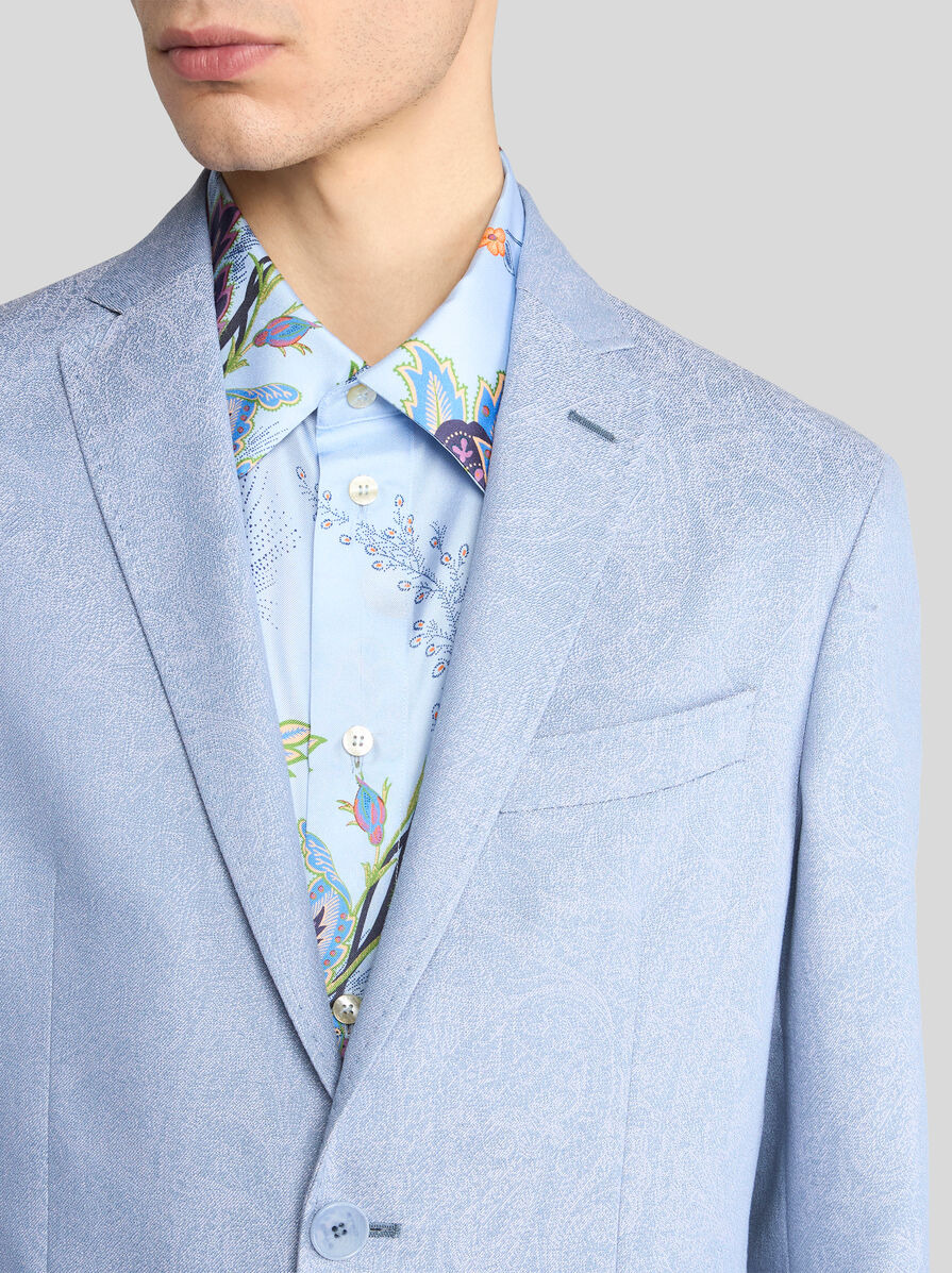 PAISLEY COTTON JACQUARD BLAZER - 2