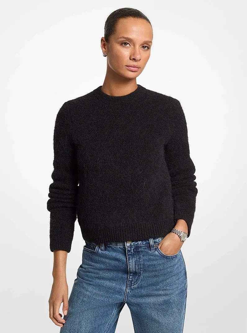 Brushed Alpaca Blend Sweater - 1