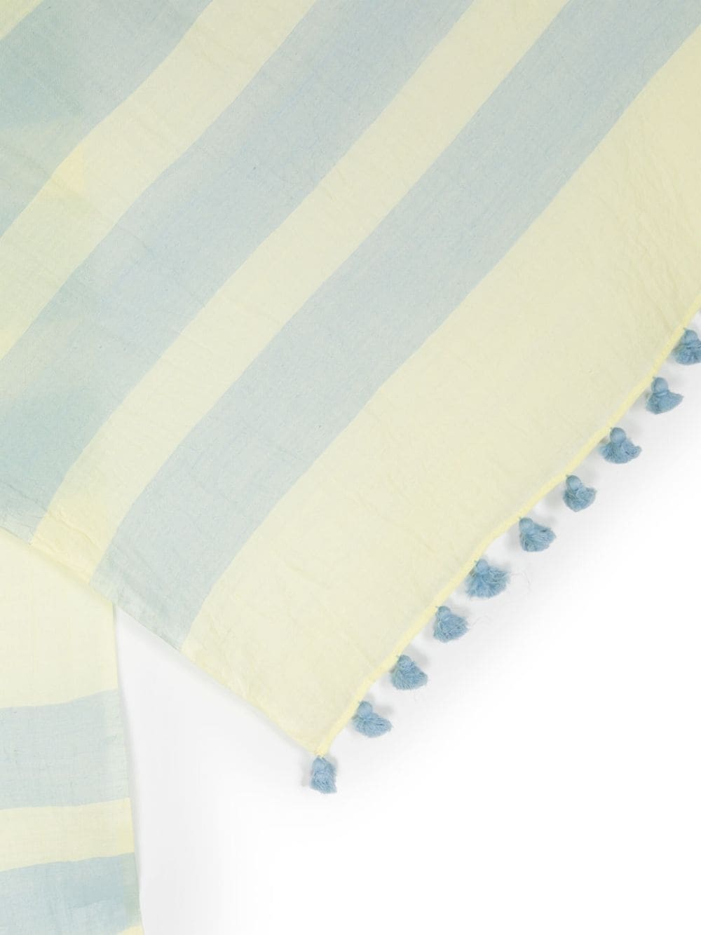stripe cotton silk scarf - 2