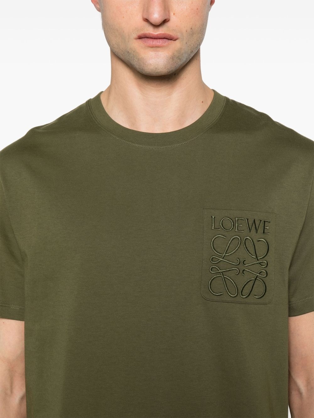 Anagram-embroidered T-shirt - 4
