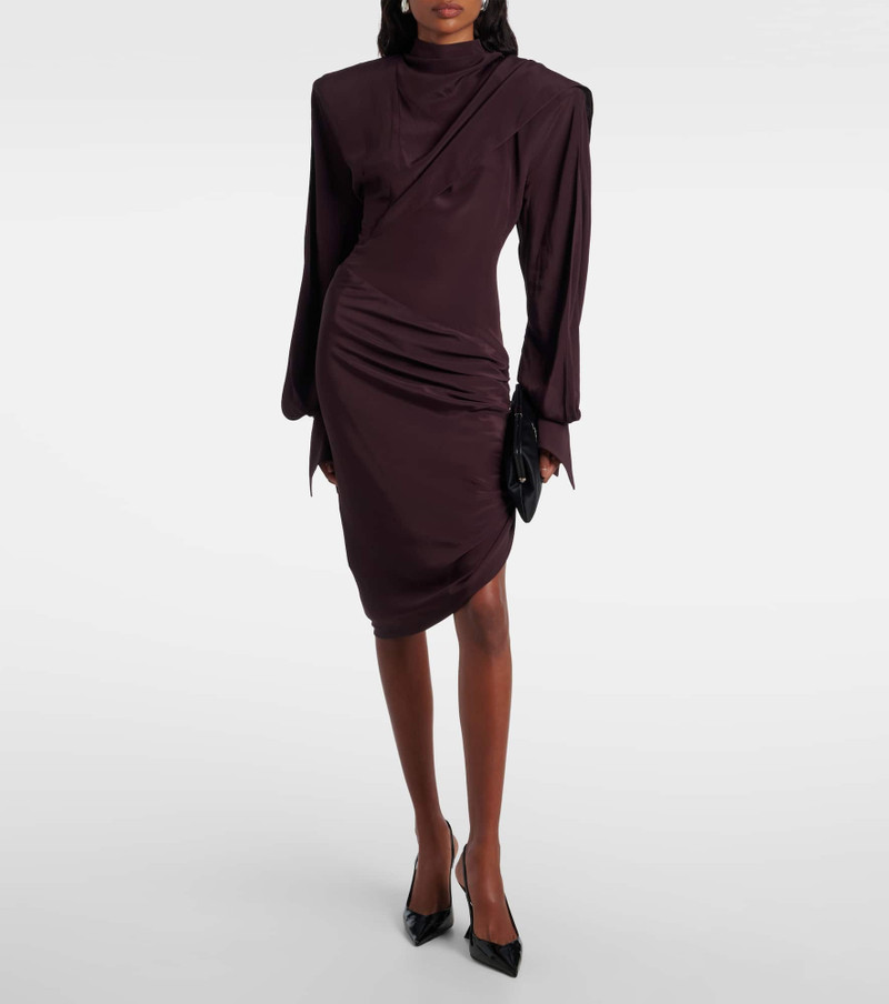 MUGLER Draped asymmetric minidress outlook