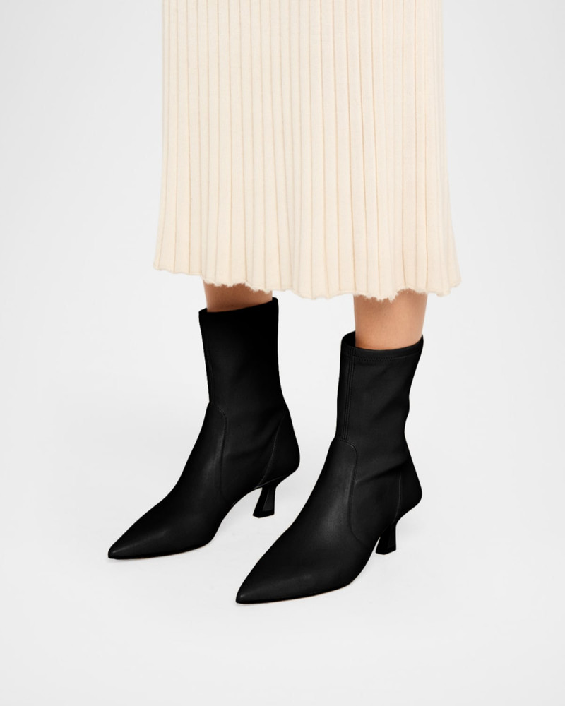 Stuart Weitzman Vinnie Stretch Leather Booties outlook