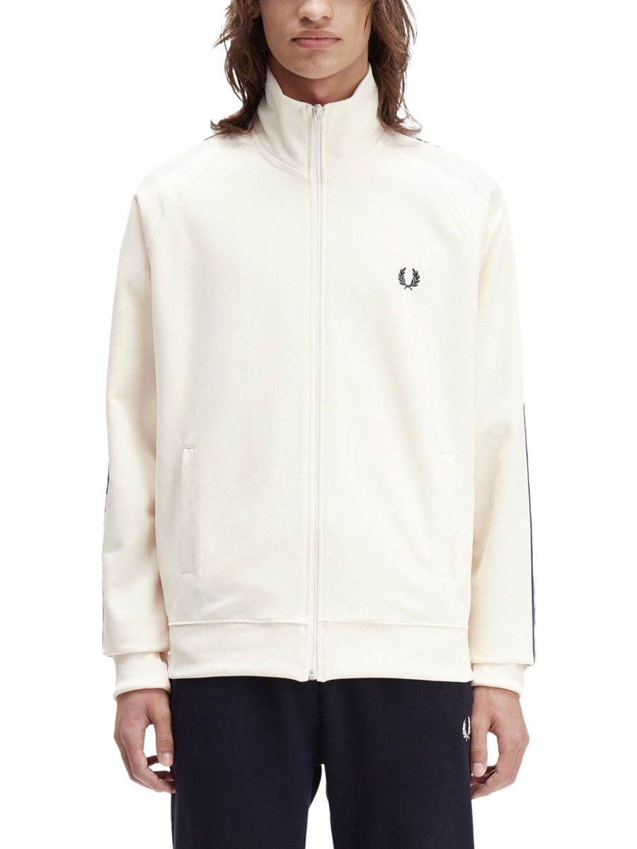 TRACK JACKET WITH CONTRASTING WEBBING - 1