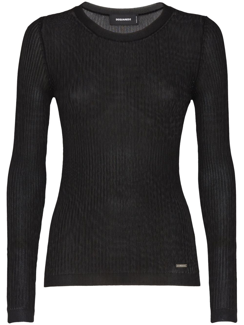 fine-ribbed jumper - 1