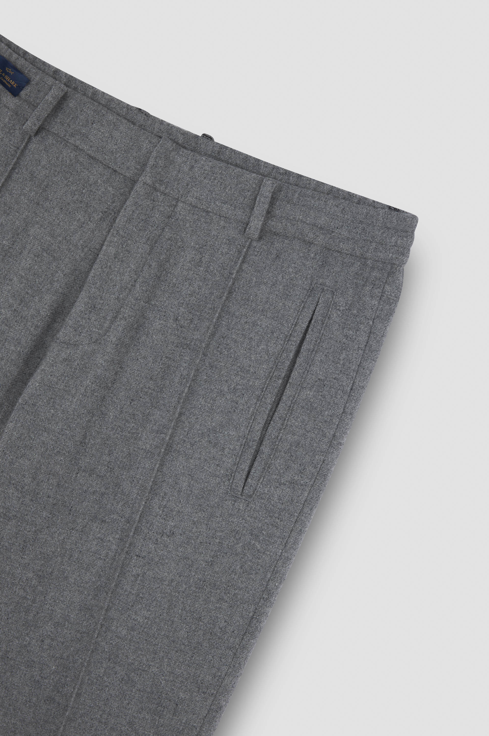 WOOL CASHMERE CHINO TROUSERS WITH COULISSE - 5