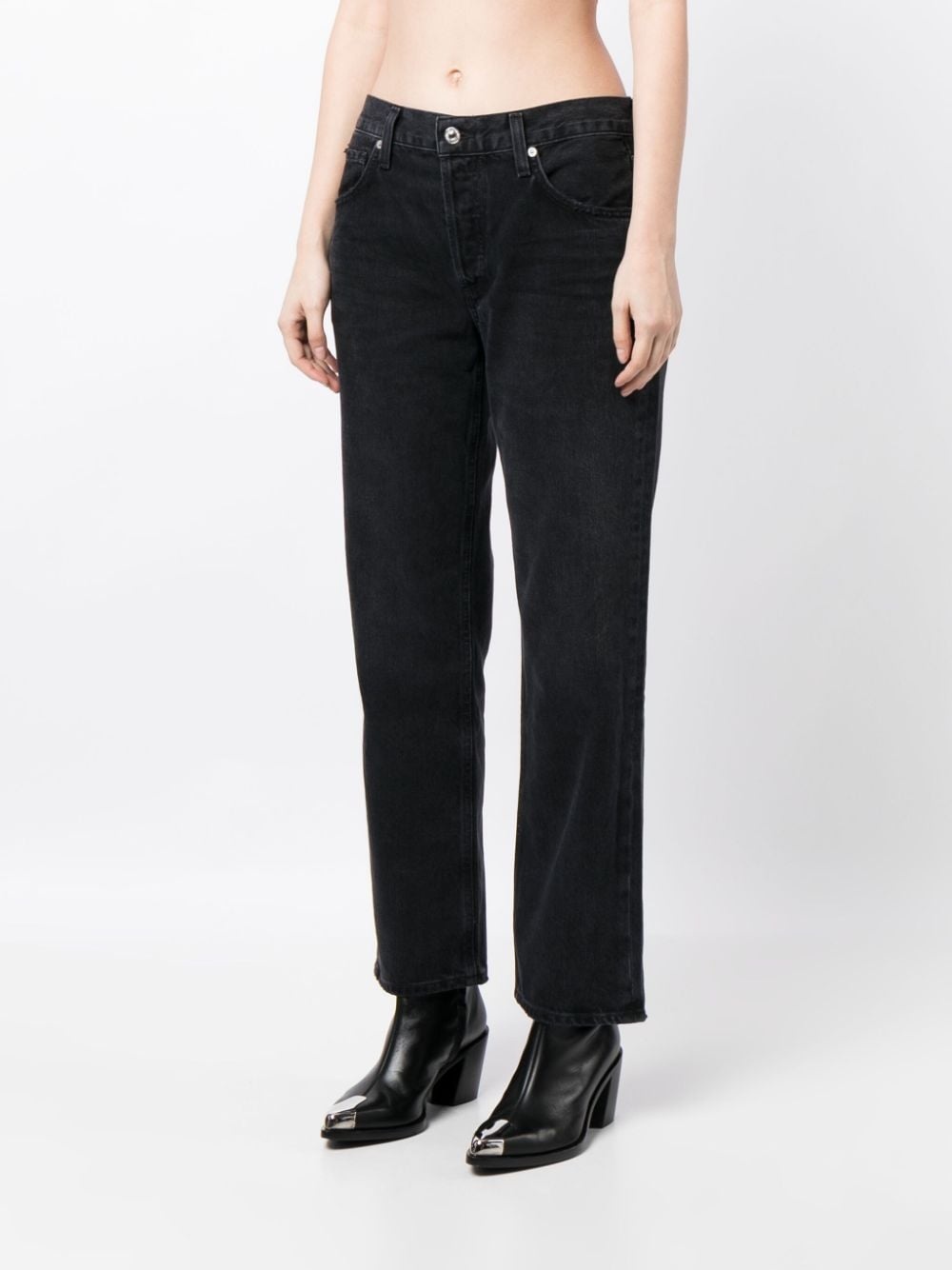 Neve organic cotton cropped jeans - 3