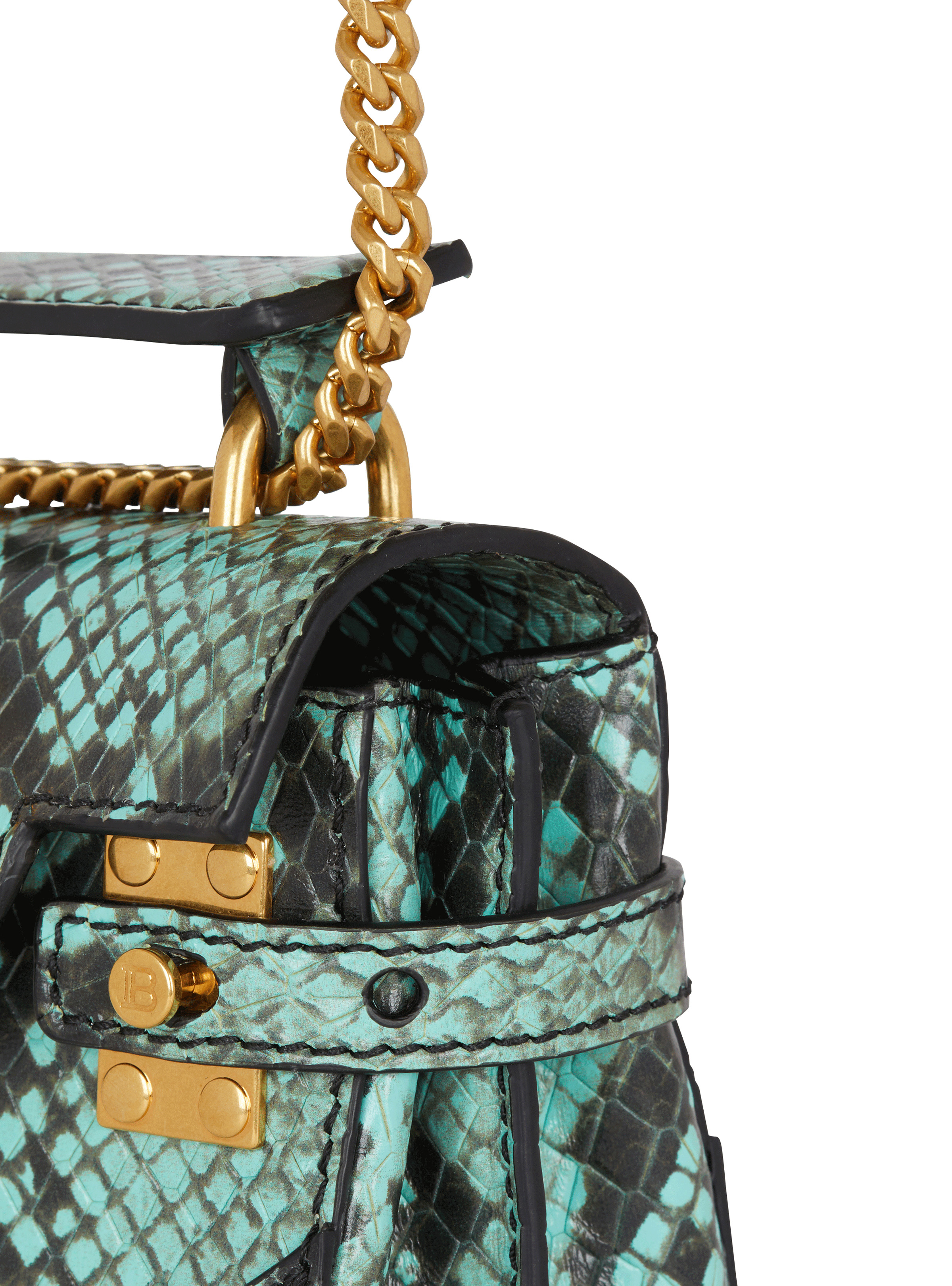 B-Buzz snakeskin-effect leather mini bag - 5