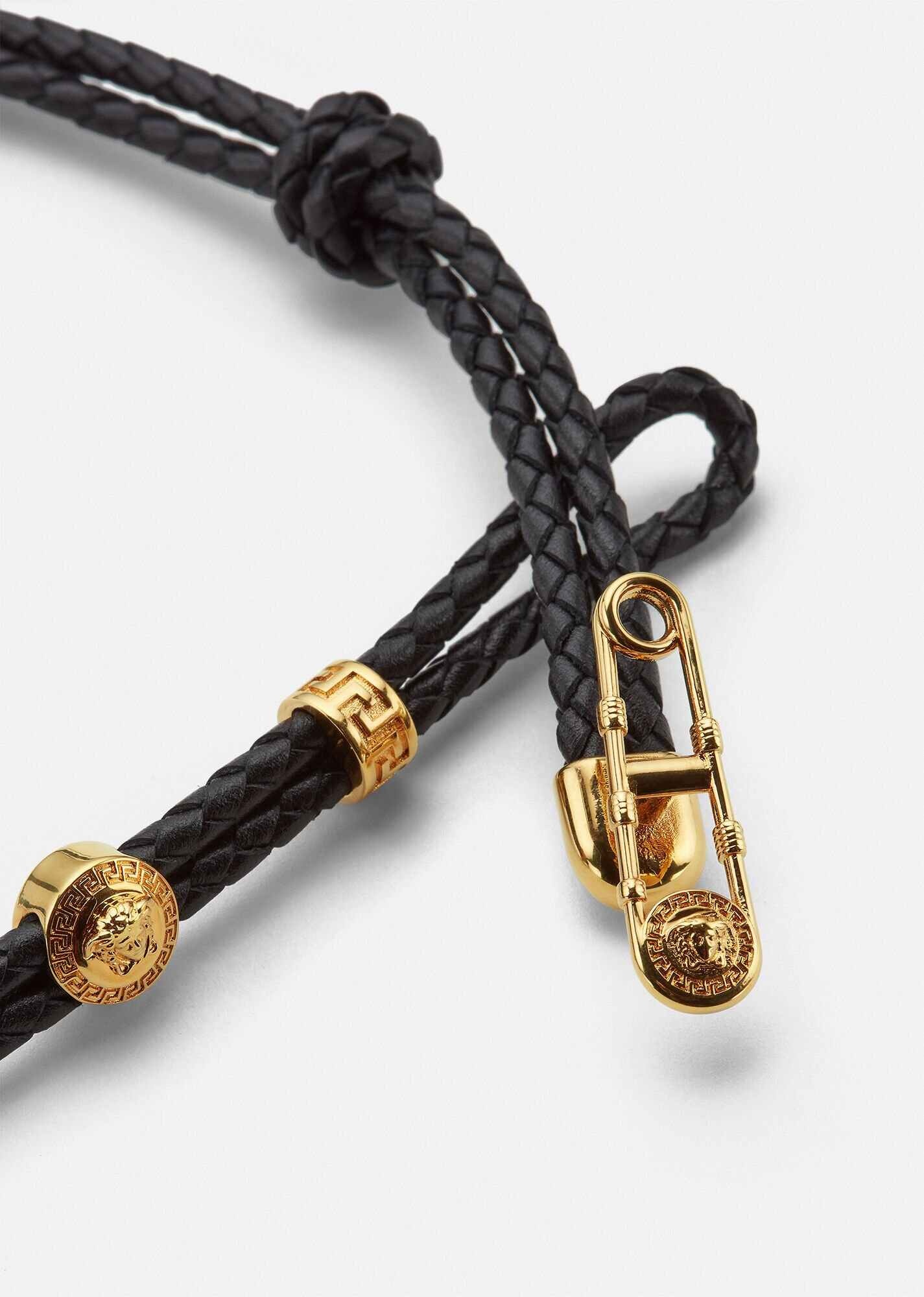 Braided Safety Pin Necklace - 3