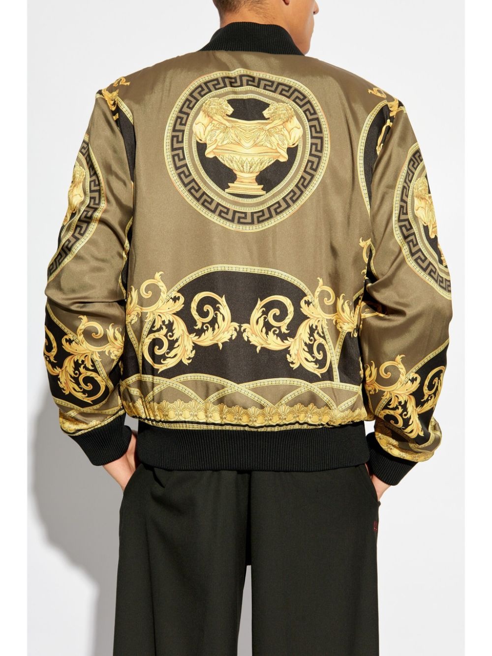 Barocco print bomber jacket - 6