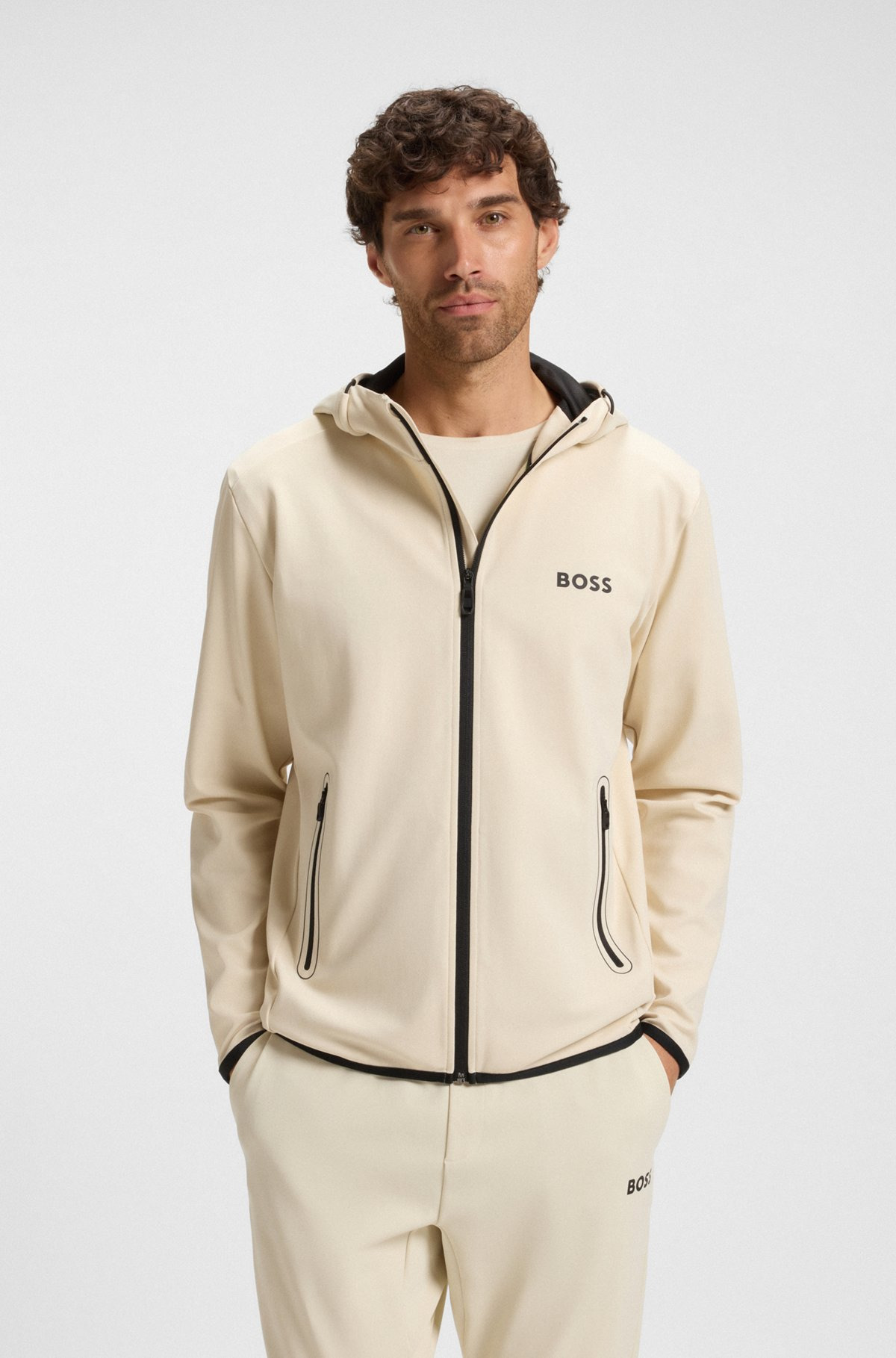 ACTIVE STRETCH-GABARDINE ZIP-UP HOODIE WITH THERMOREGULATING TECHNOLOGY - 2