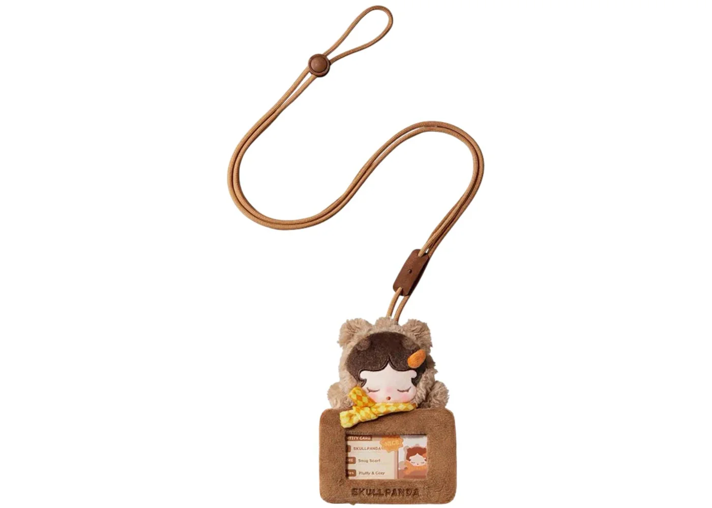 Pop Mart POP BEAN Fluffy & Cozy Series SKULLPANDA Snug Scarf Card Holder Pendant - 1