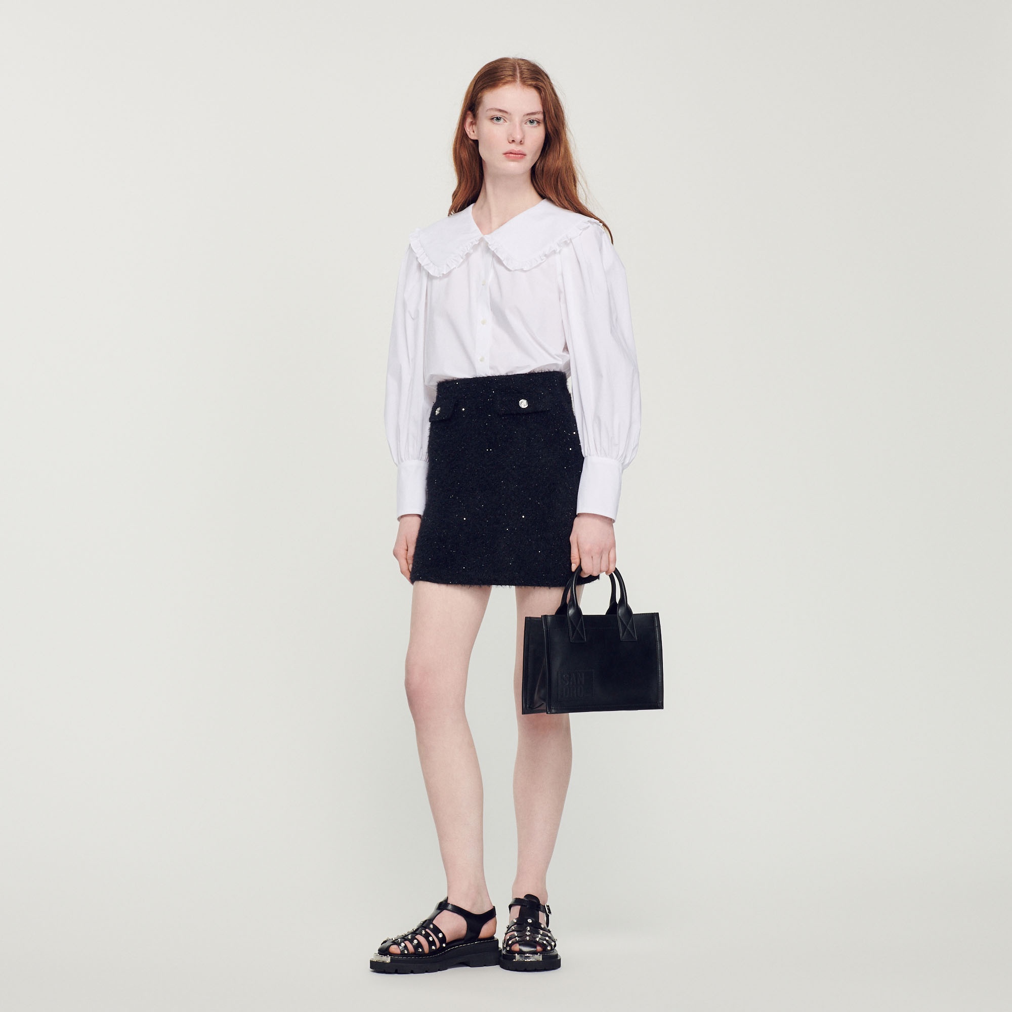 Poplin shirt with Peter Pan collar - 2