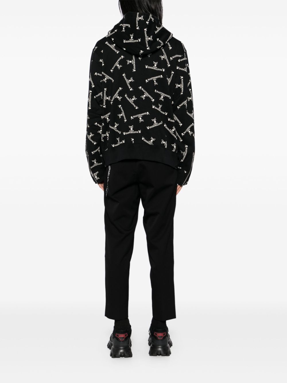 monogram zip hoodie - 4