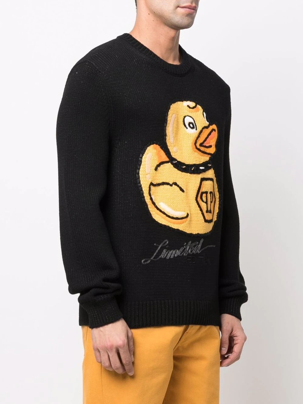 embroidered-duck jumper - 4