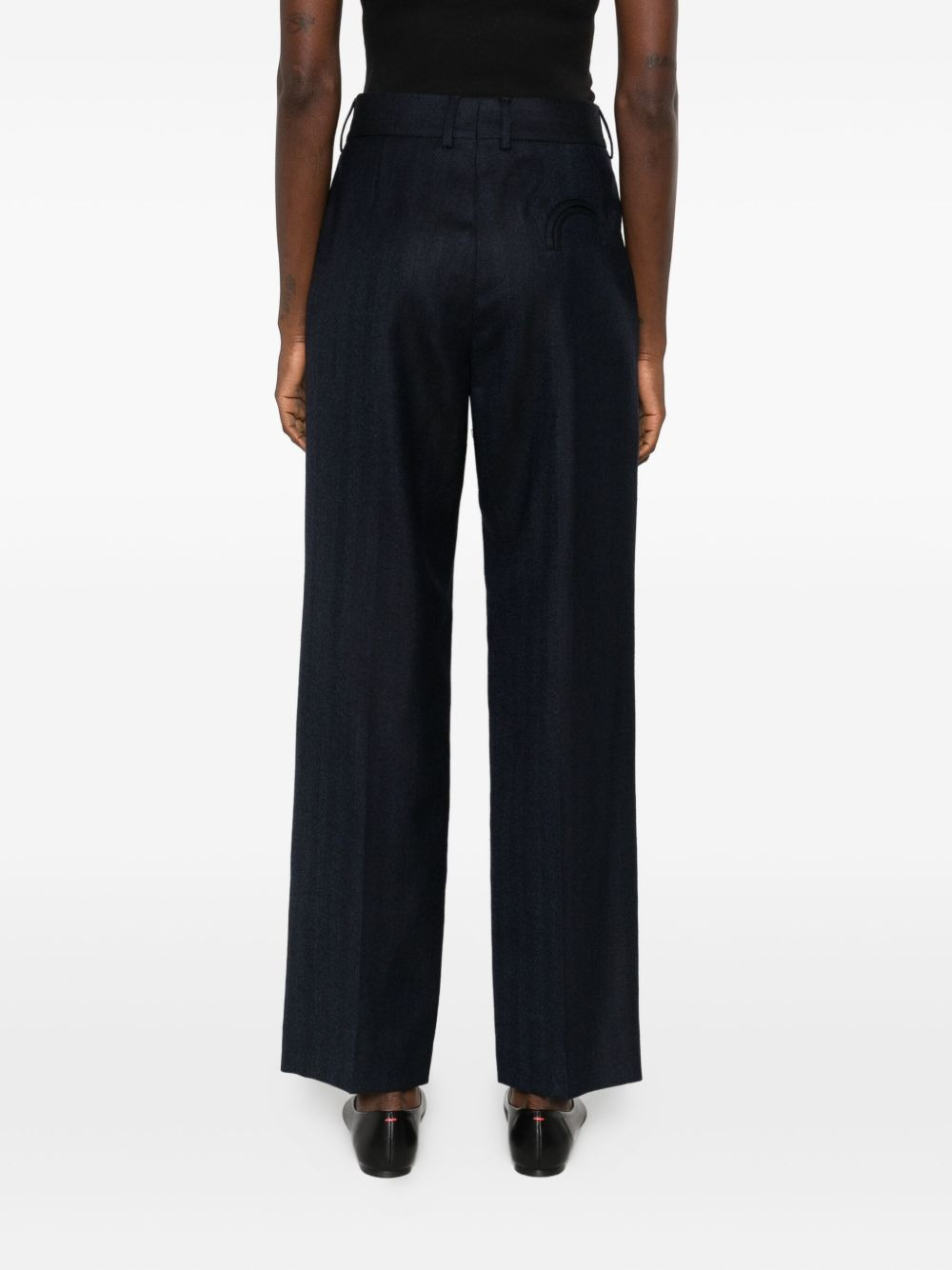 pleated wool trousers - 4