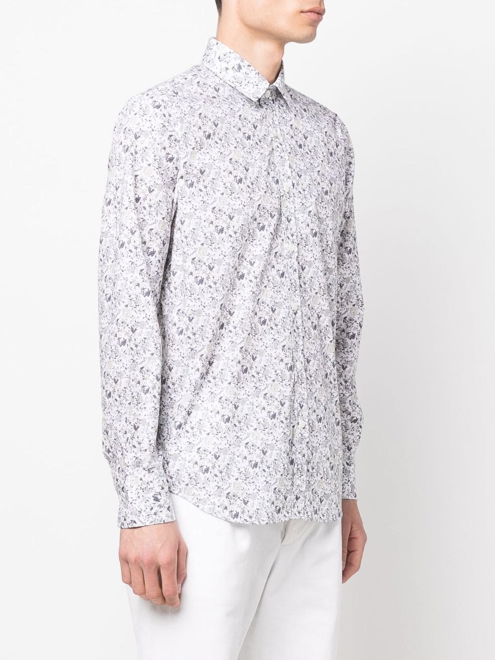 floral-print long-sleeve shirt - 3