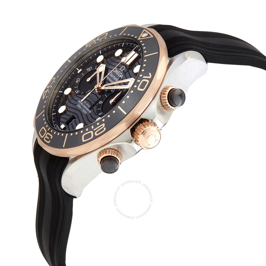 Omega Seamaster Diver 300m Co-Axial Master Chronograph Automatic Chronometer Black Dial Men's Watch  - 2