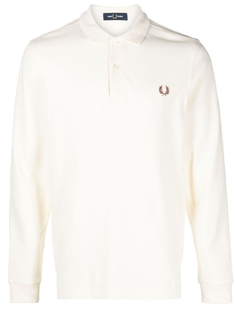 logo-embroidered cotton polo shirt 1
