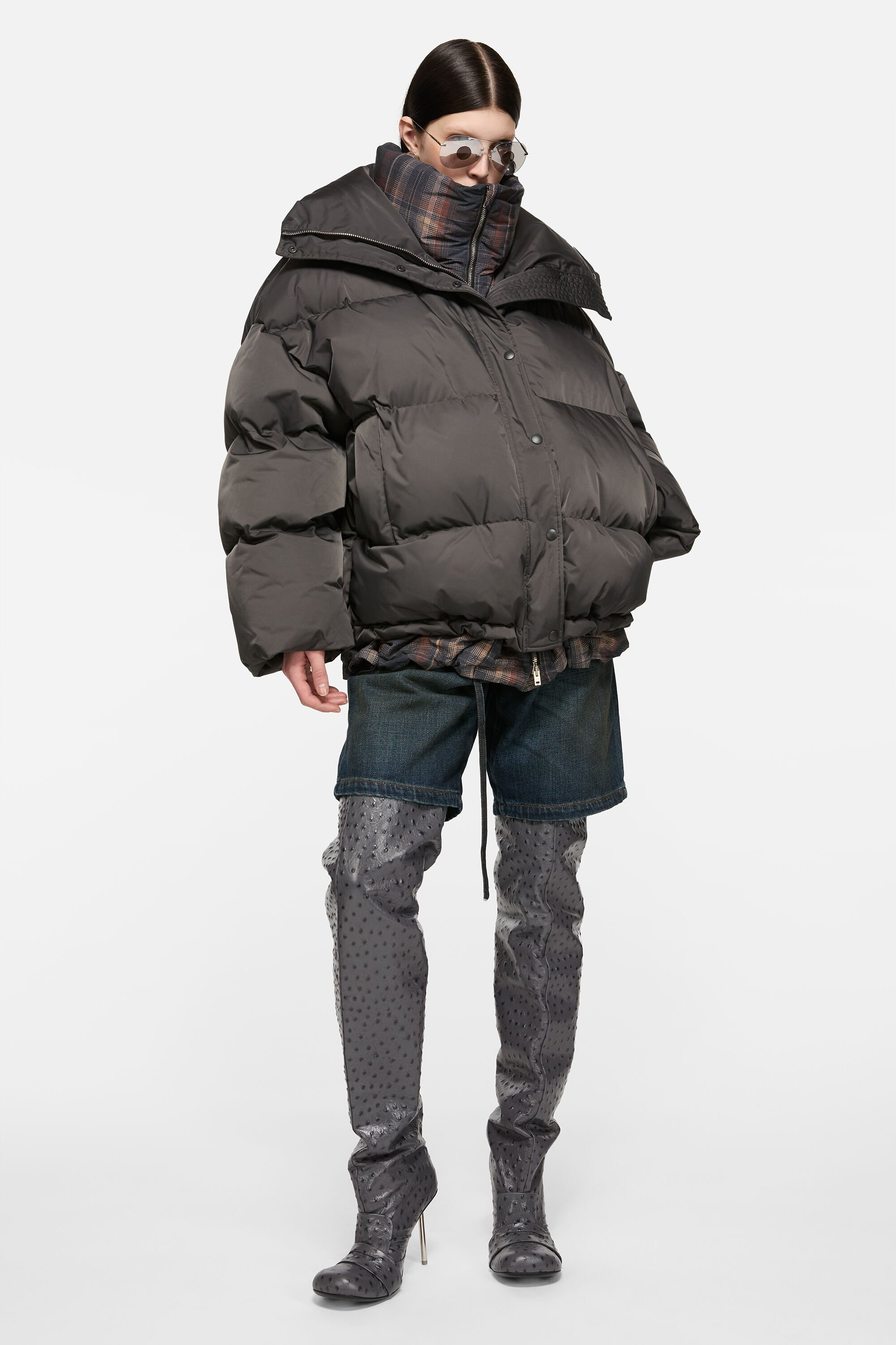Puffer down jacket - Dark grey/multi - 2