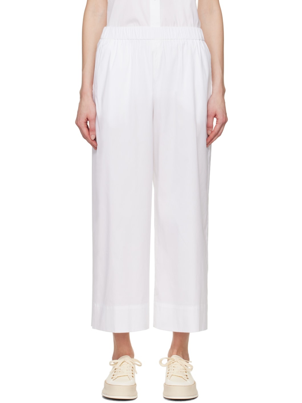 White Esperia Trousers - 1