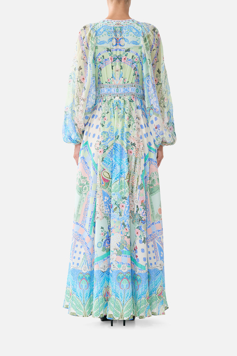 CAMILLA LACE UP FRONT LONG DRESS outlook