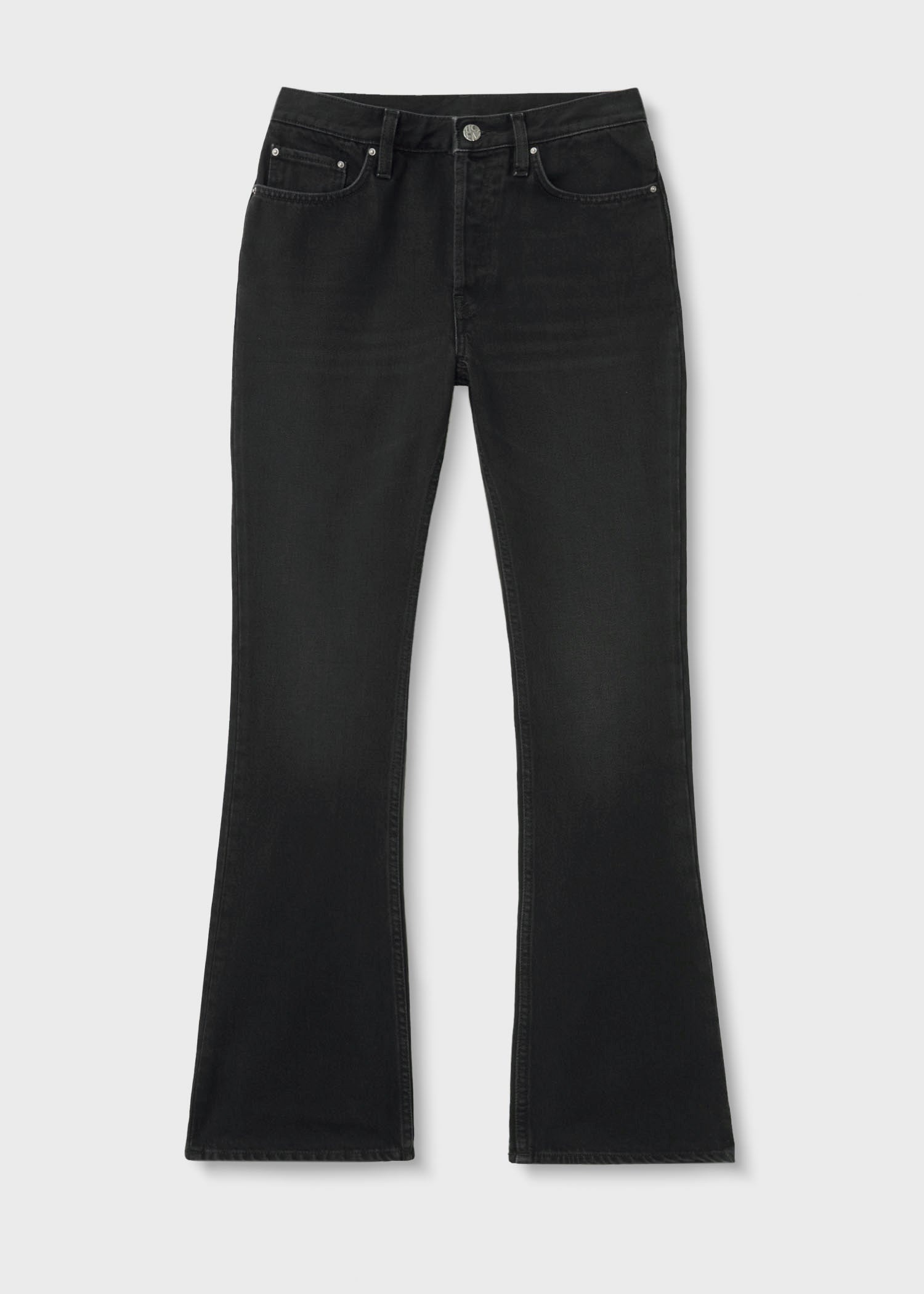 Cropped kick denim faded black - 1