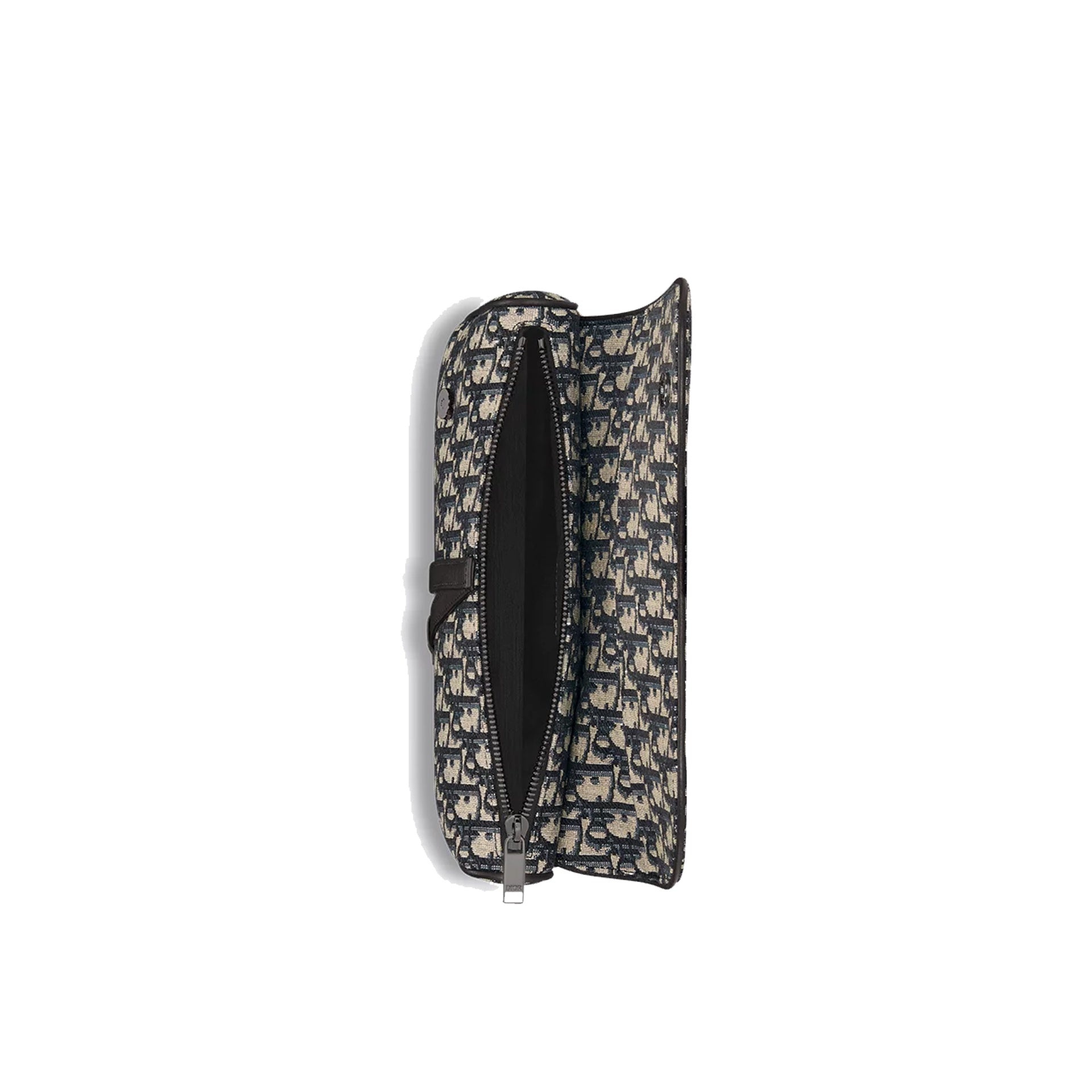 Saddle Bag in Beige and Black Dior Oblique Jacquard - 5