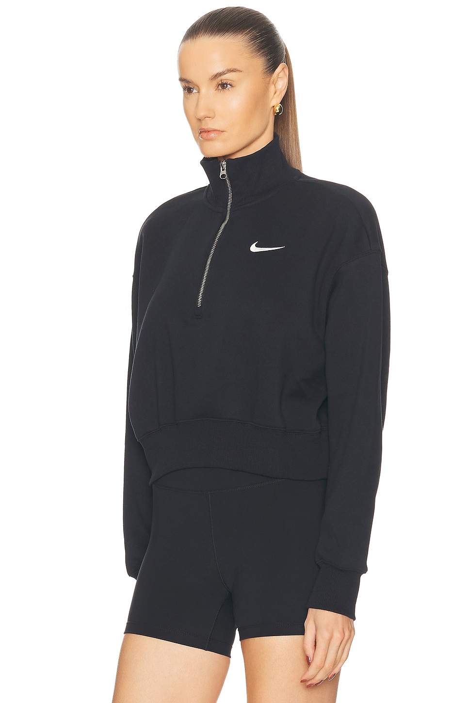 Phoenix Fleece 1/2 Zip Cropped Sweatshirt - 2