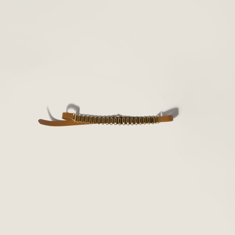 Leather and metal belt 1