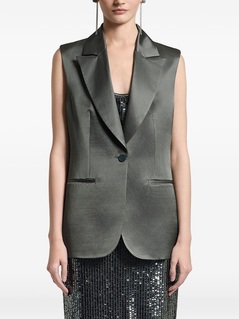 shawl collar pocket waistcoat 1
