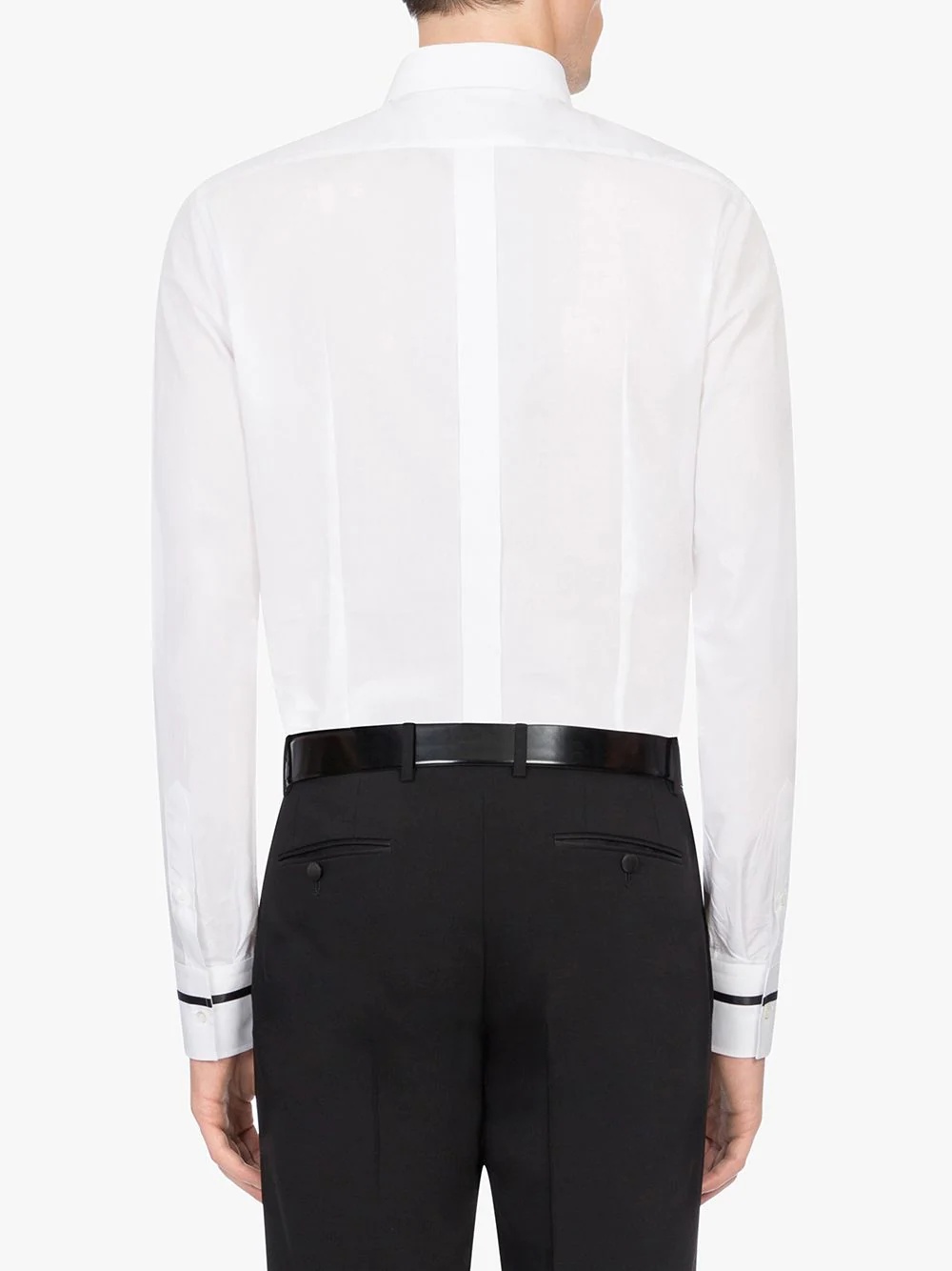 tuxedo style buttoned shirt - 4