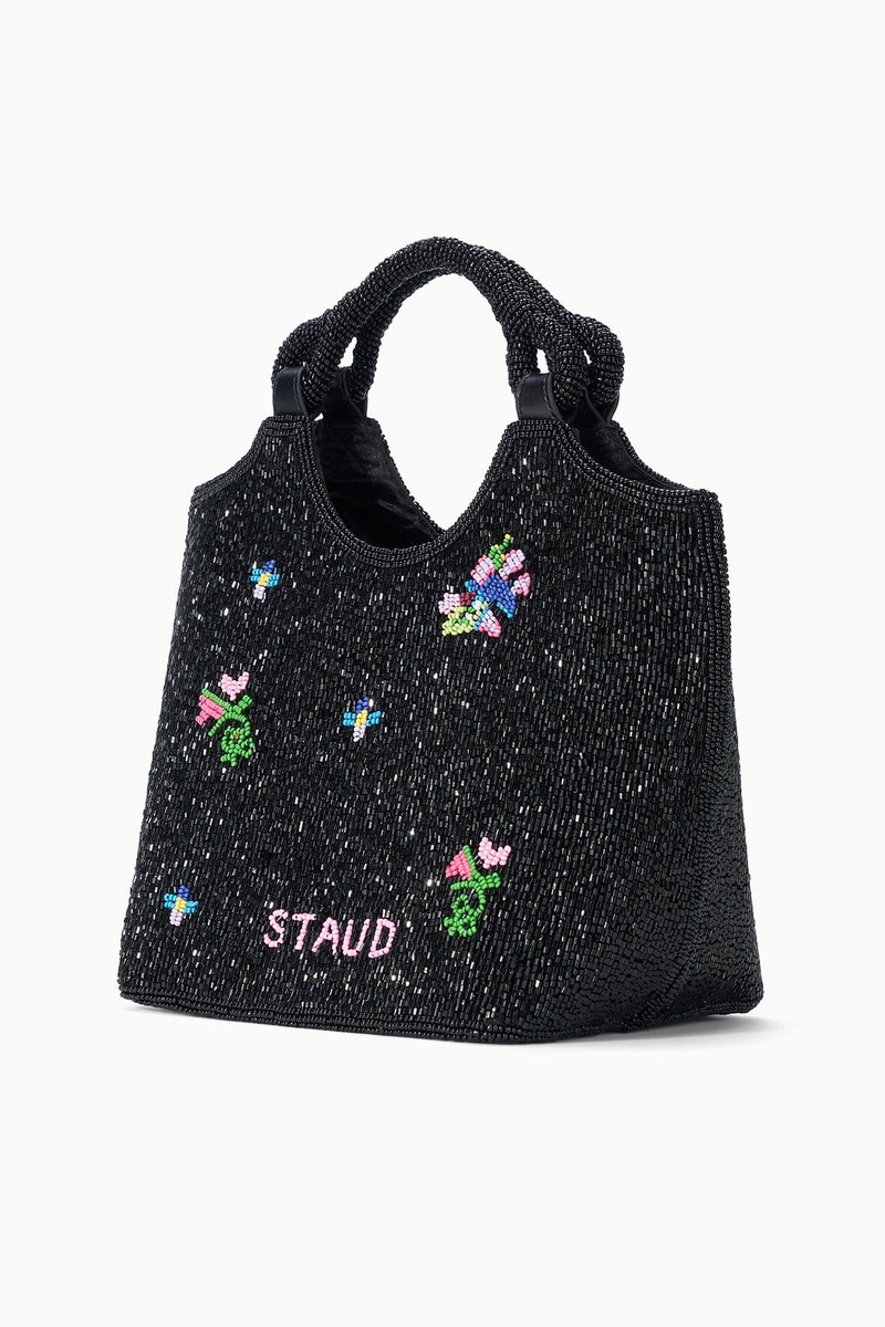 STAUD STAUD BEADED COTE BAG FIRST BLOOM NIGHT outlook