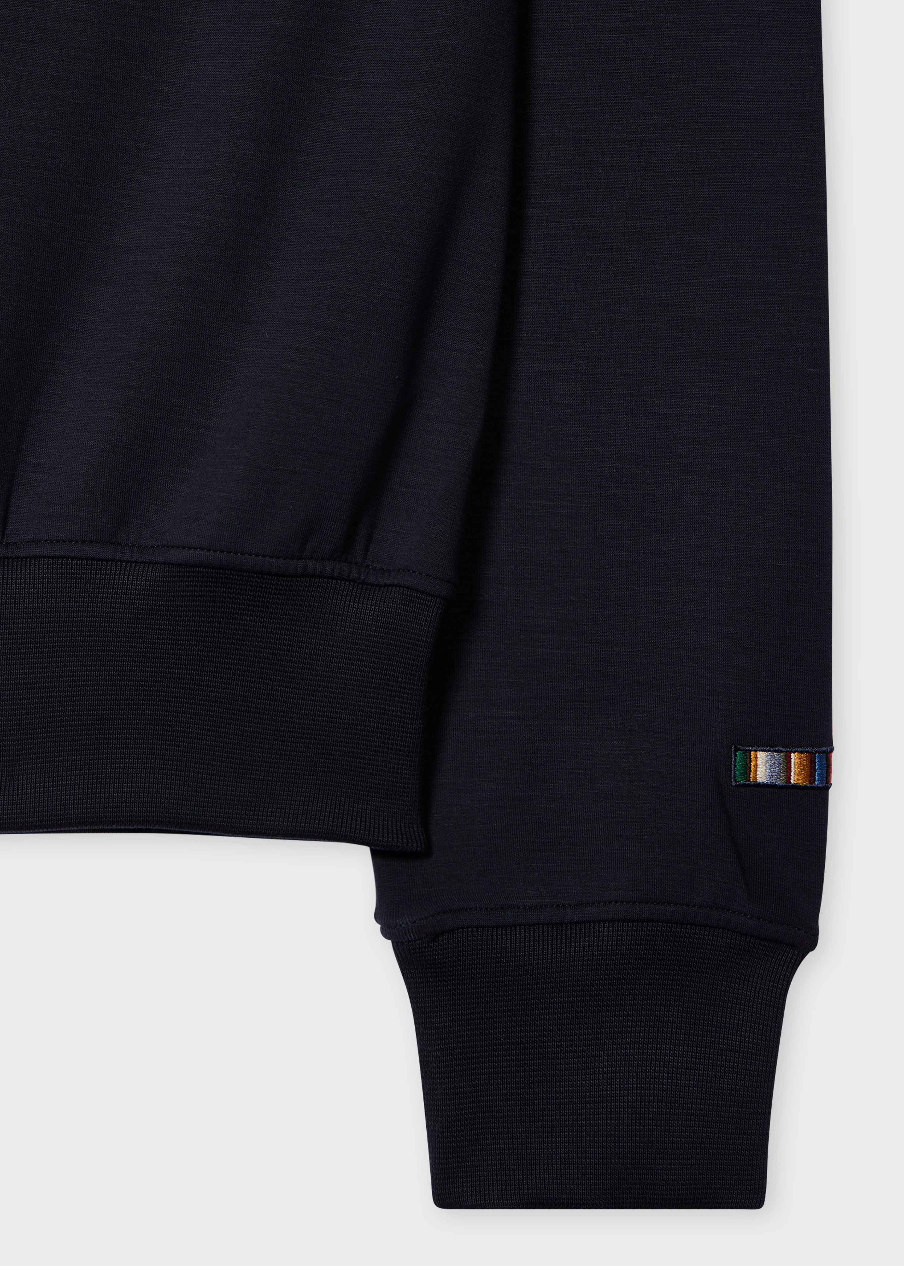 Navy Lyocell-Cotton Half-Zip Sweatshirt - 2