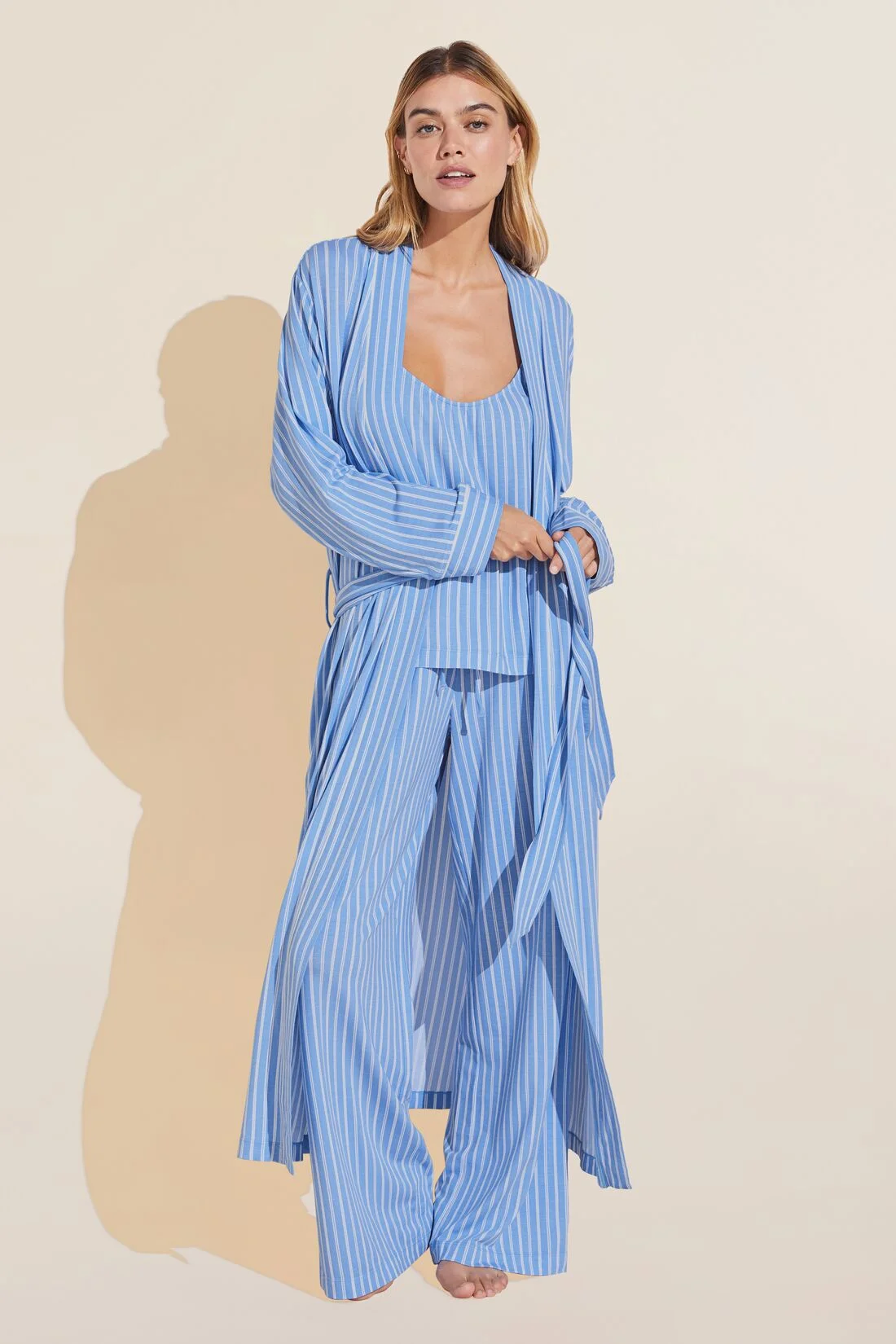 Gisele Printed TENCEL™ Modal Long Robe - 1