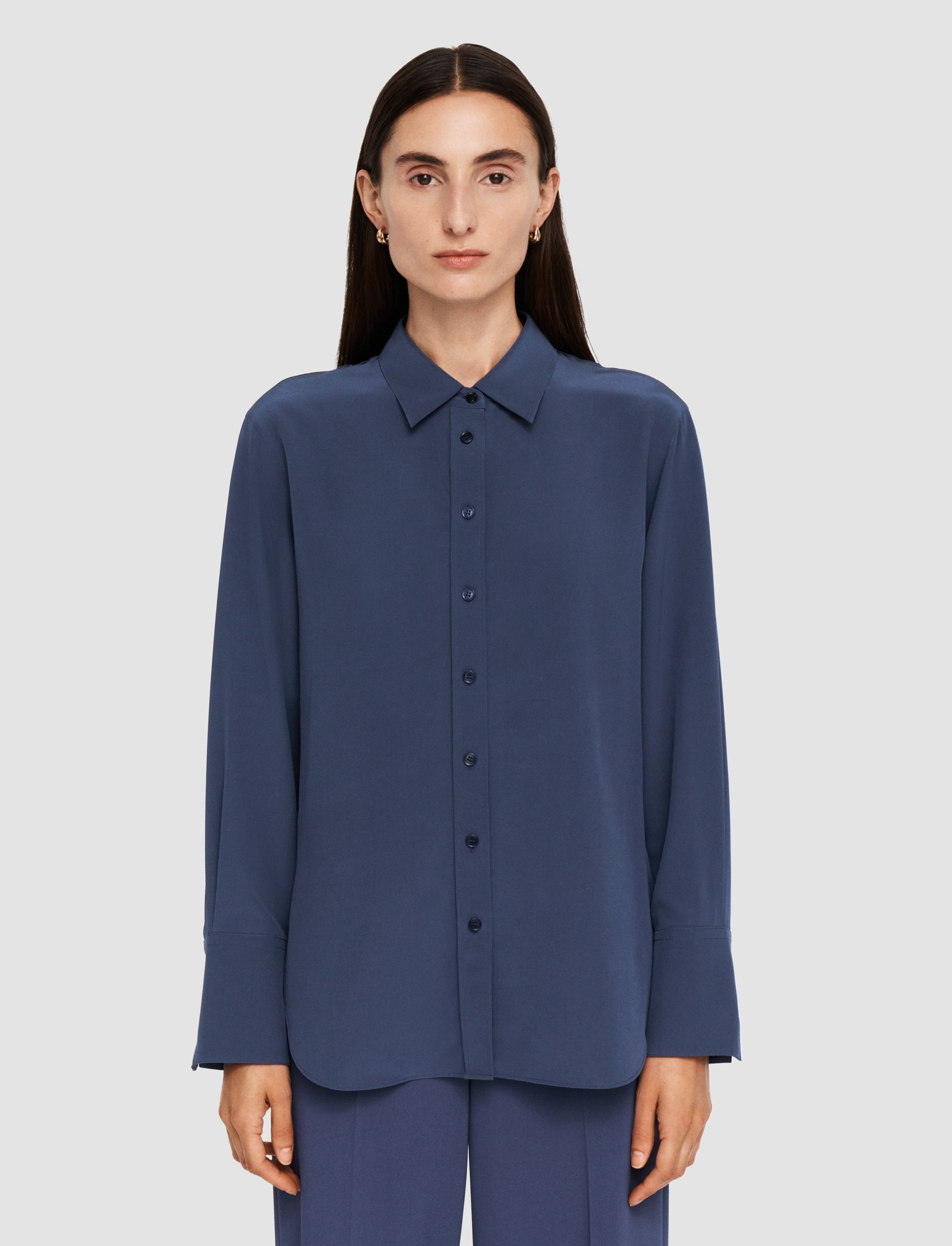 Joe Silk Crepe de Chine Blouse - 3